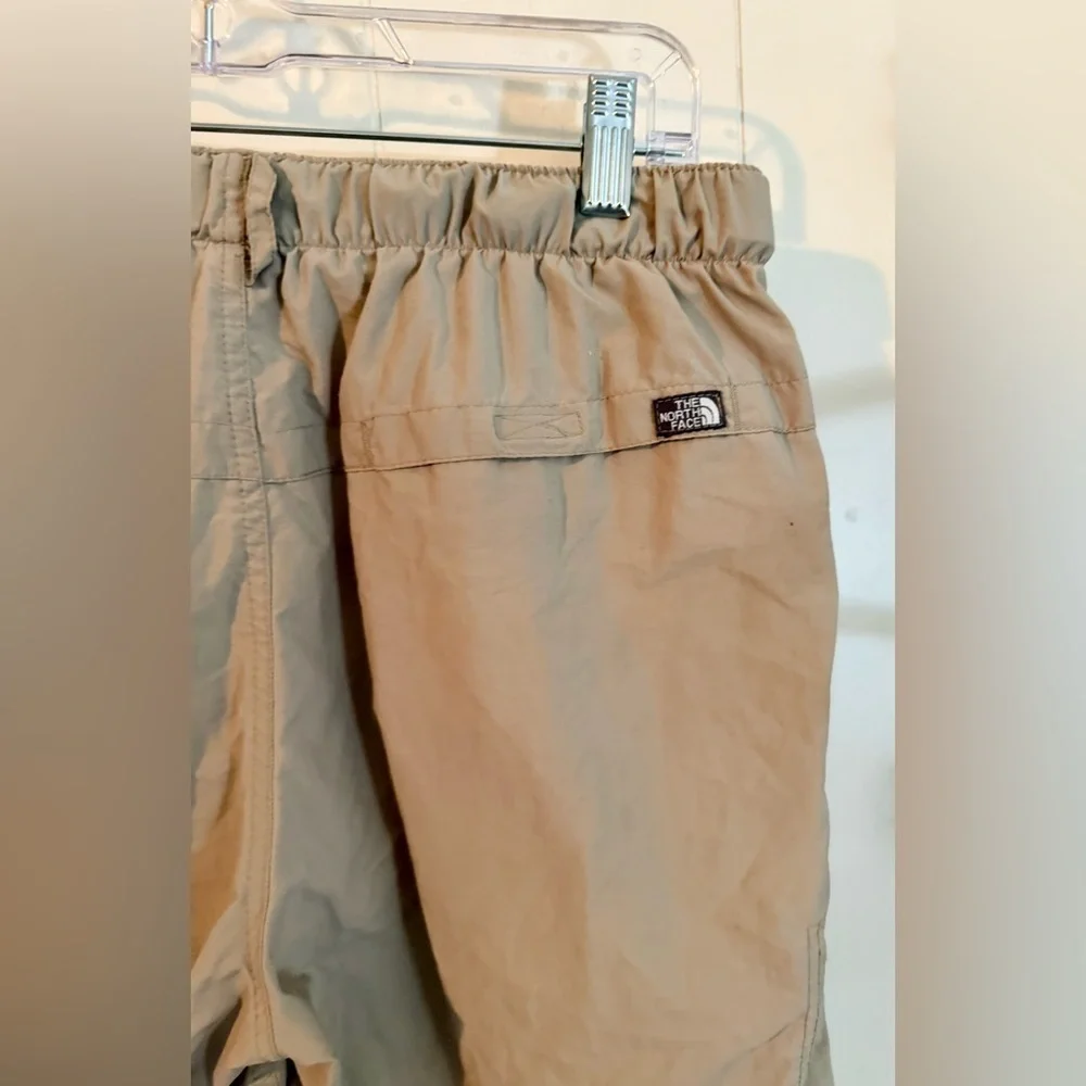 The North Face Tan Cargo Lined Shorts with Elastic Waistband, Size S